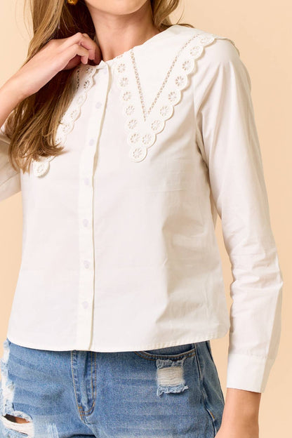 Collar Button Down Top