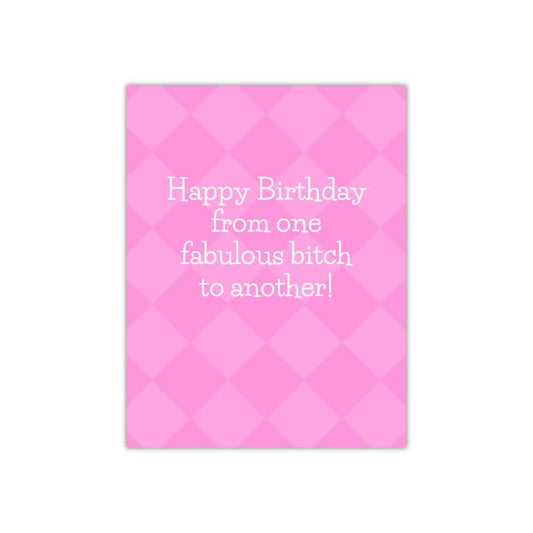 Fabulous B** Birthday Card