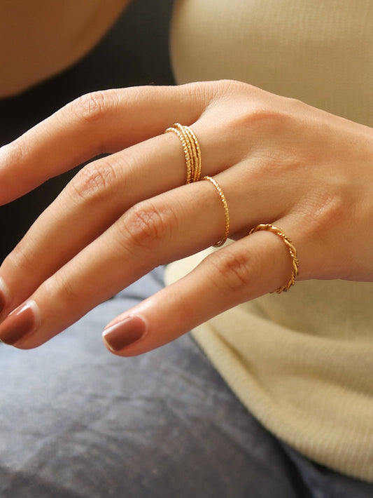 Thin Braided Ring
