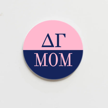 Mom's Sorority Buttons 2.25 in