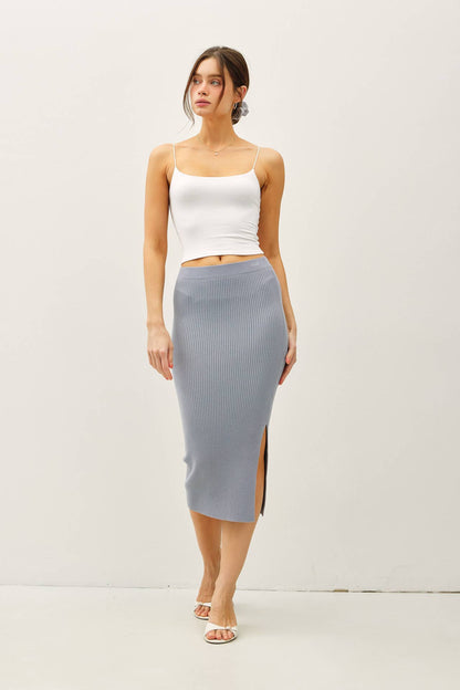 BODYCON MIDI SWEATER SKIRT