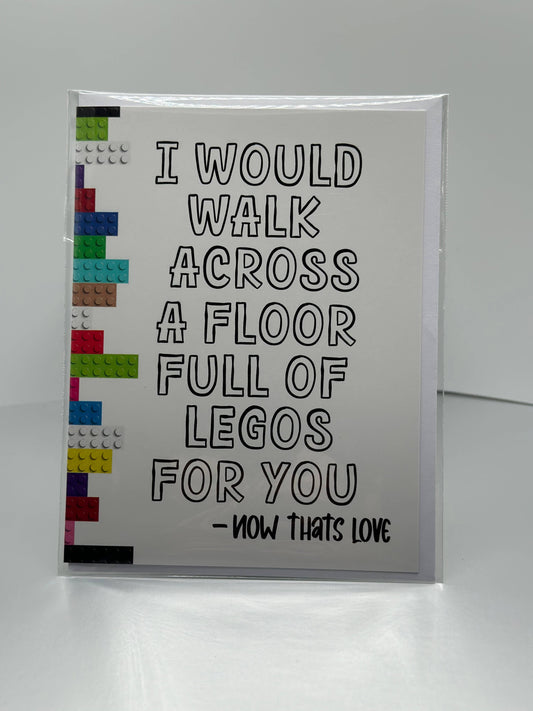 Lego Love Greeting Card