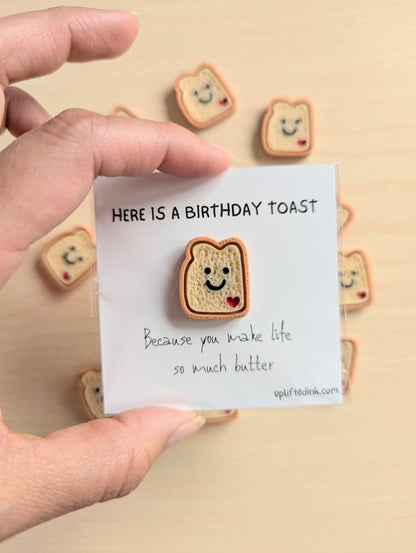 Birthday Toast Card – Cute Mini Toast Pun Card 