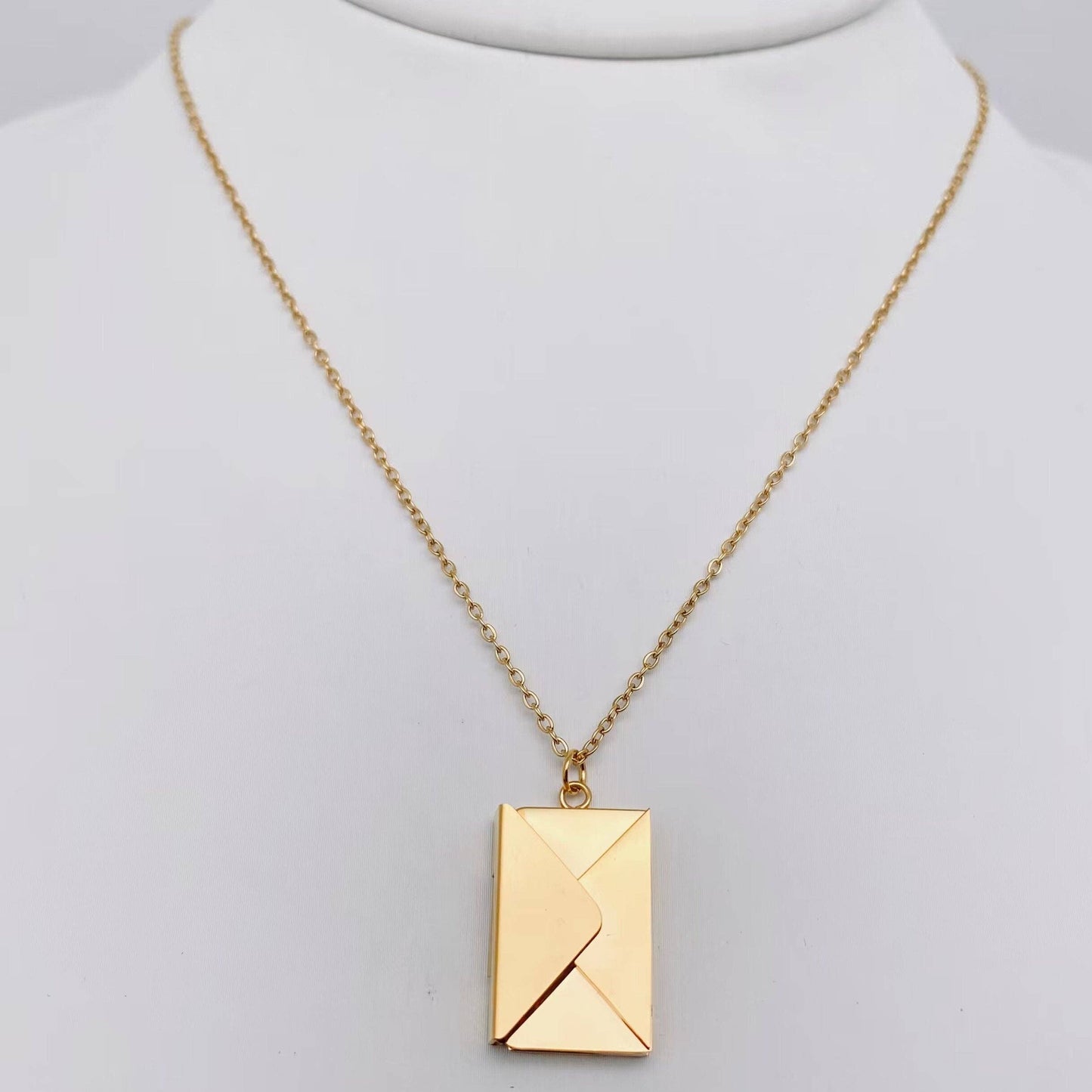 "I Love You" Envelope Necklace