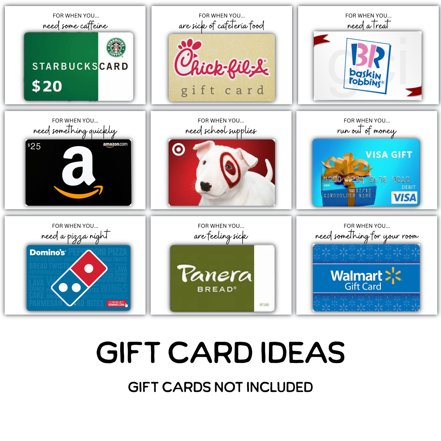 College Gift Card Box