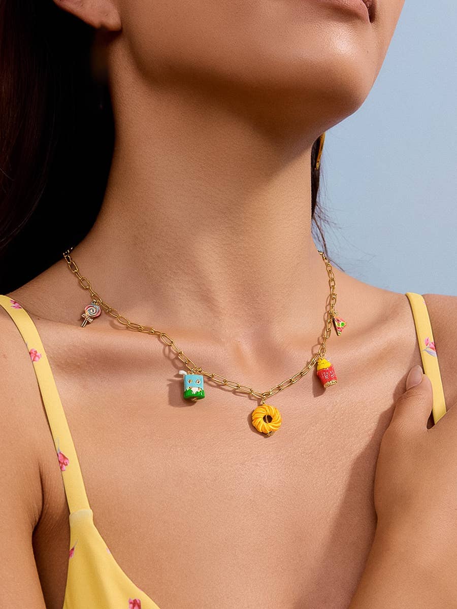 Foodie Fruit Charm Necklace