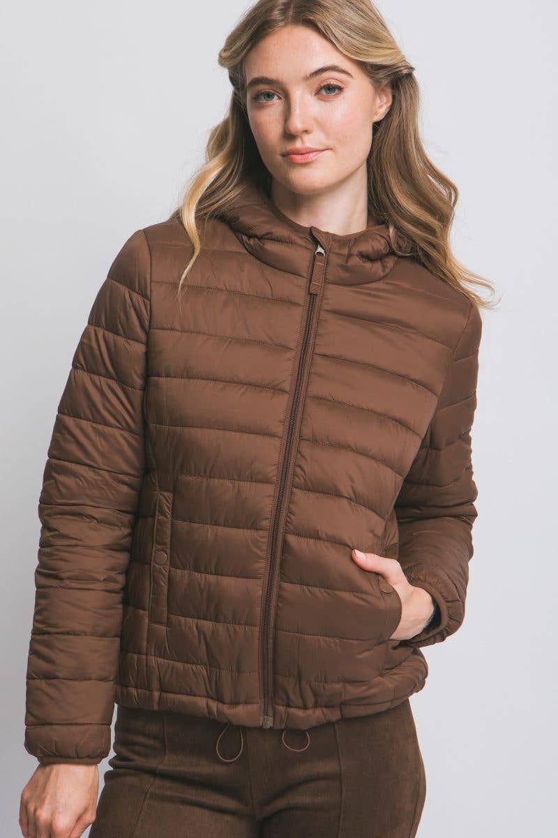Hooded Light Puffer Jacket