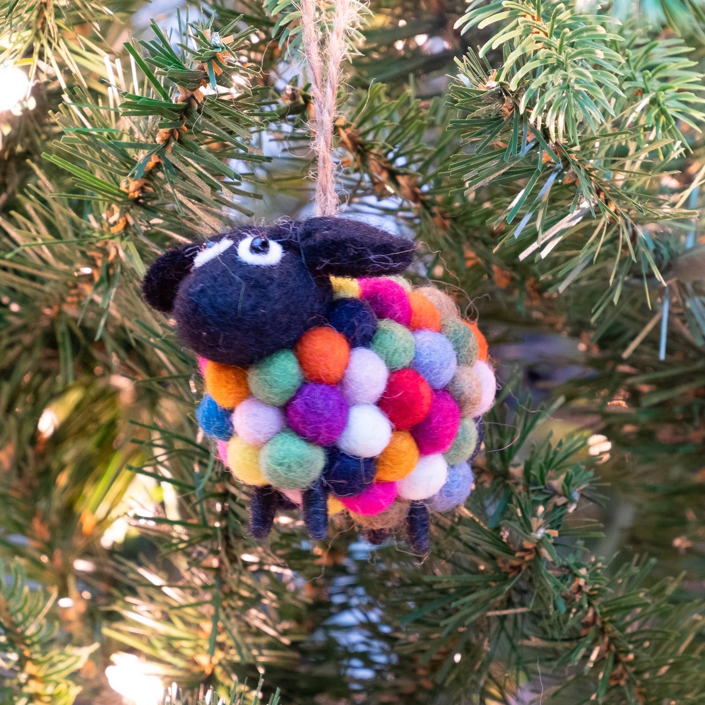 Rainbow Sheep Ornament