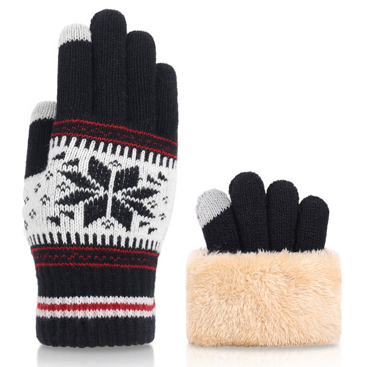 Aztec Fleece Gloves