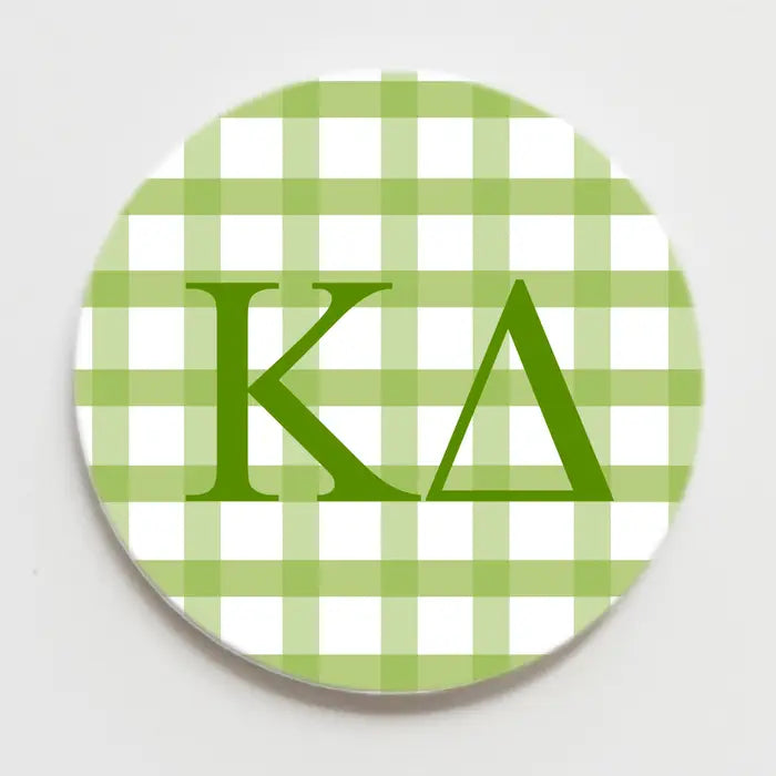 Sorority Gingham Buttons 3 inches