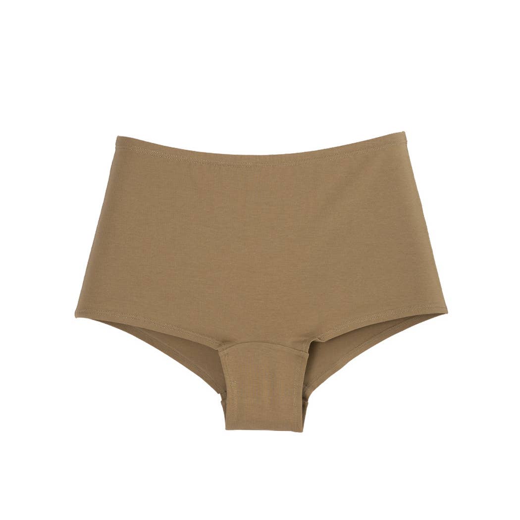 Soft Stretch Organic Cotton Boyshort Panties