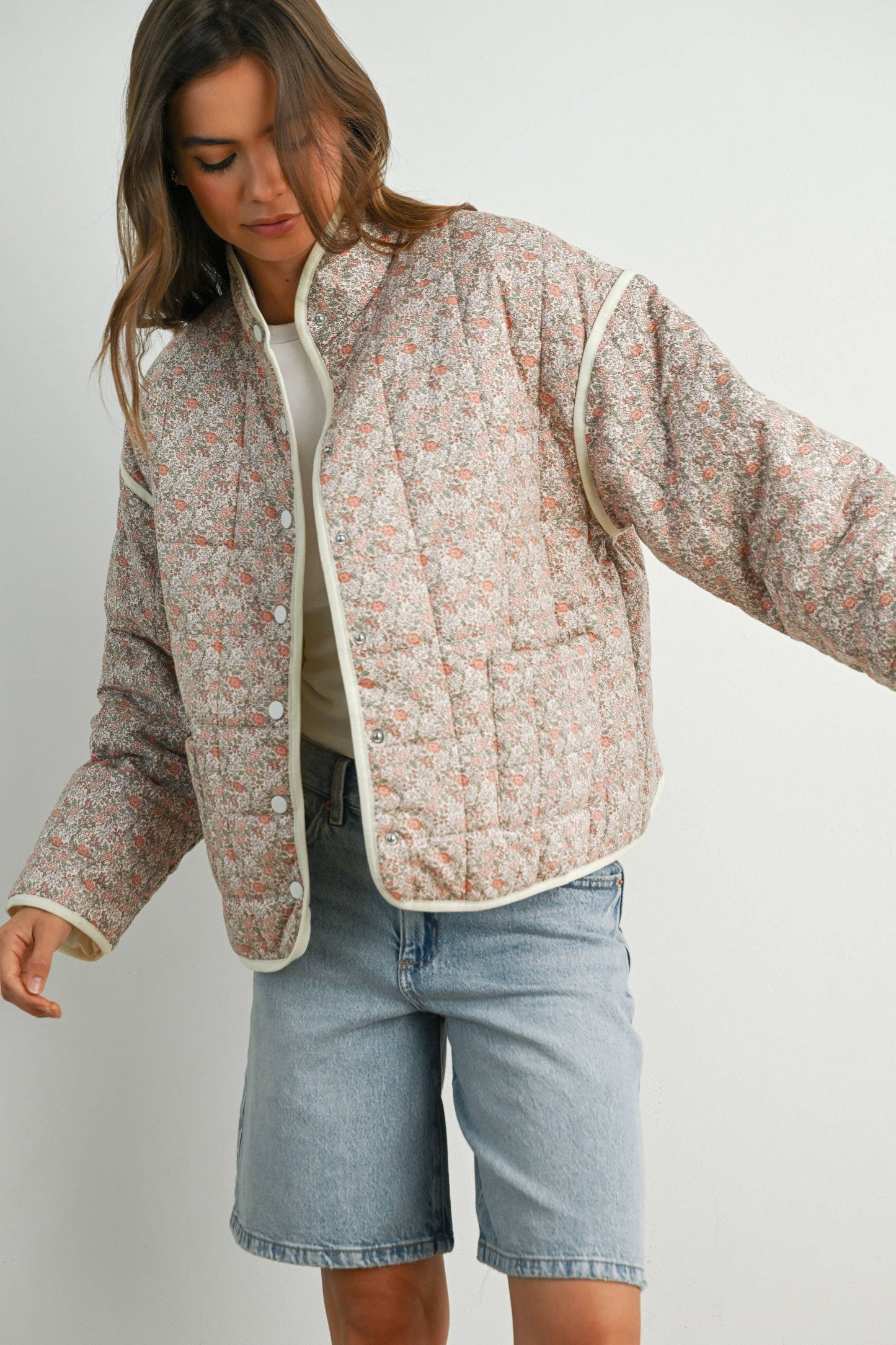 FLORAL QUILTED JACKET