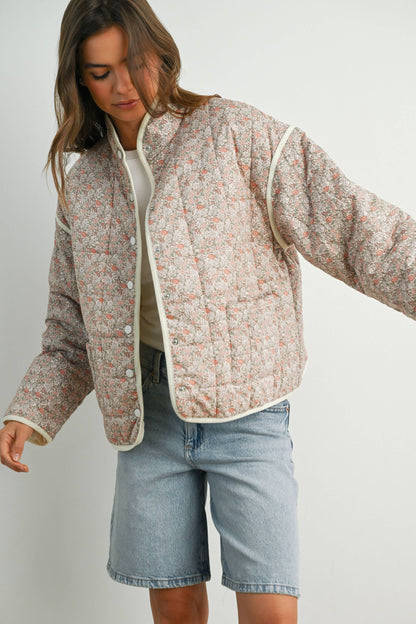 FLORAL QUILTED JACKET