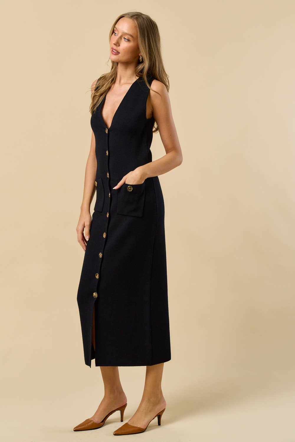 Button Down Maxi Dress