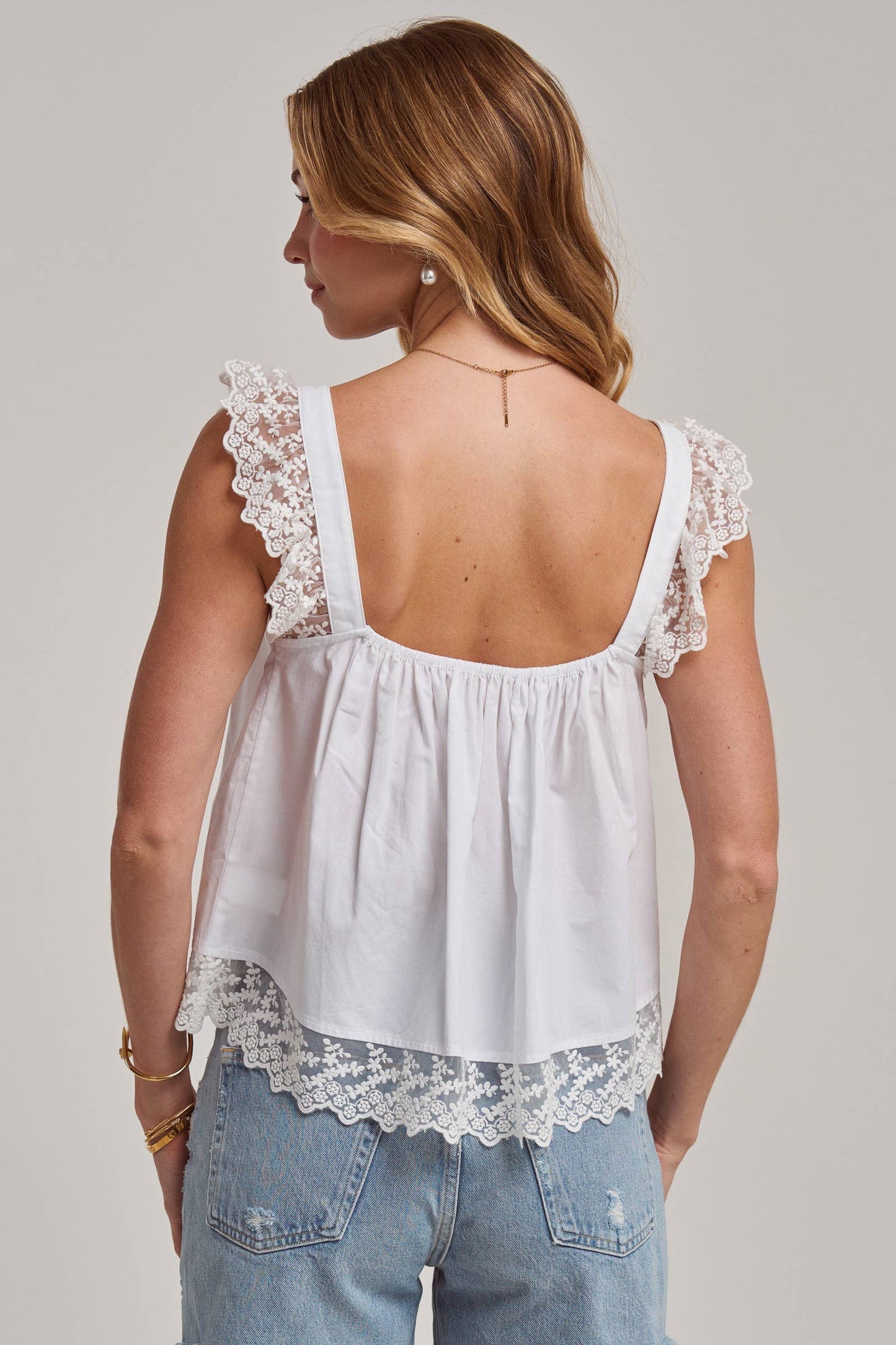 Lace Trim Blouse