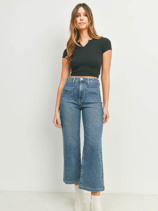 Mini Patch Pocket Flare