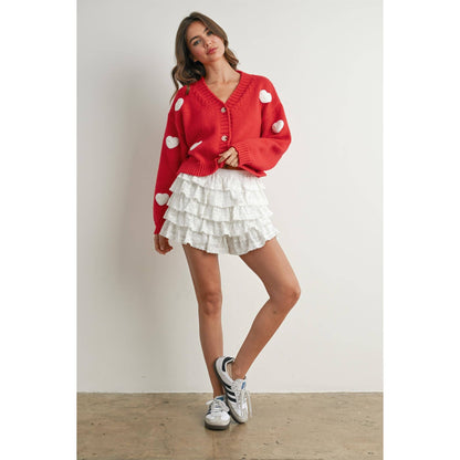 Heart Pattern Cardigan