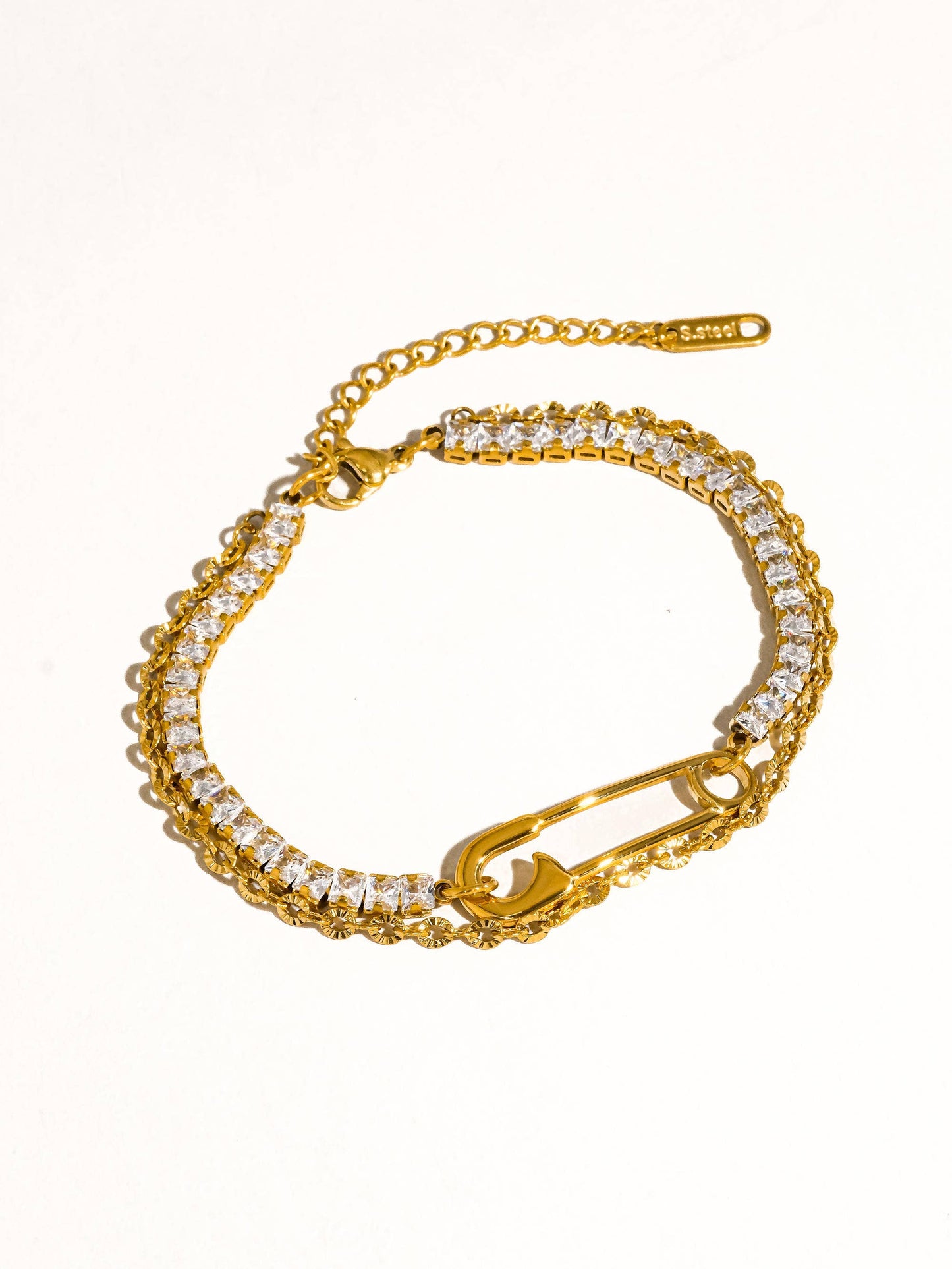 Acier Rhinestone Bracelet