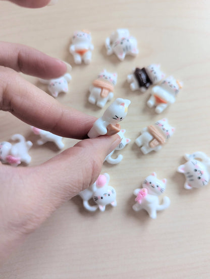 Thinking of You Cat Card + Mini Cat Trinket. Cat Lover Gift