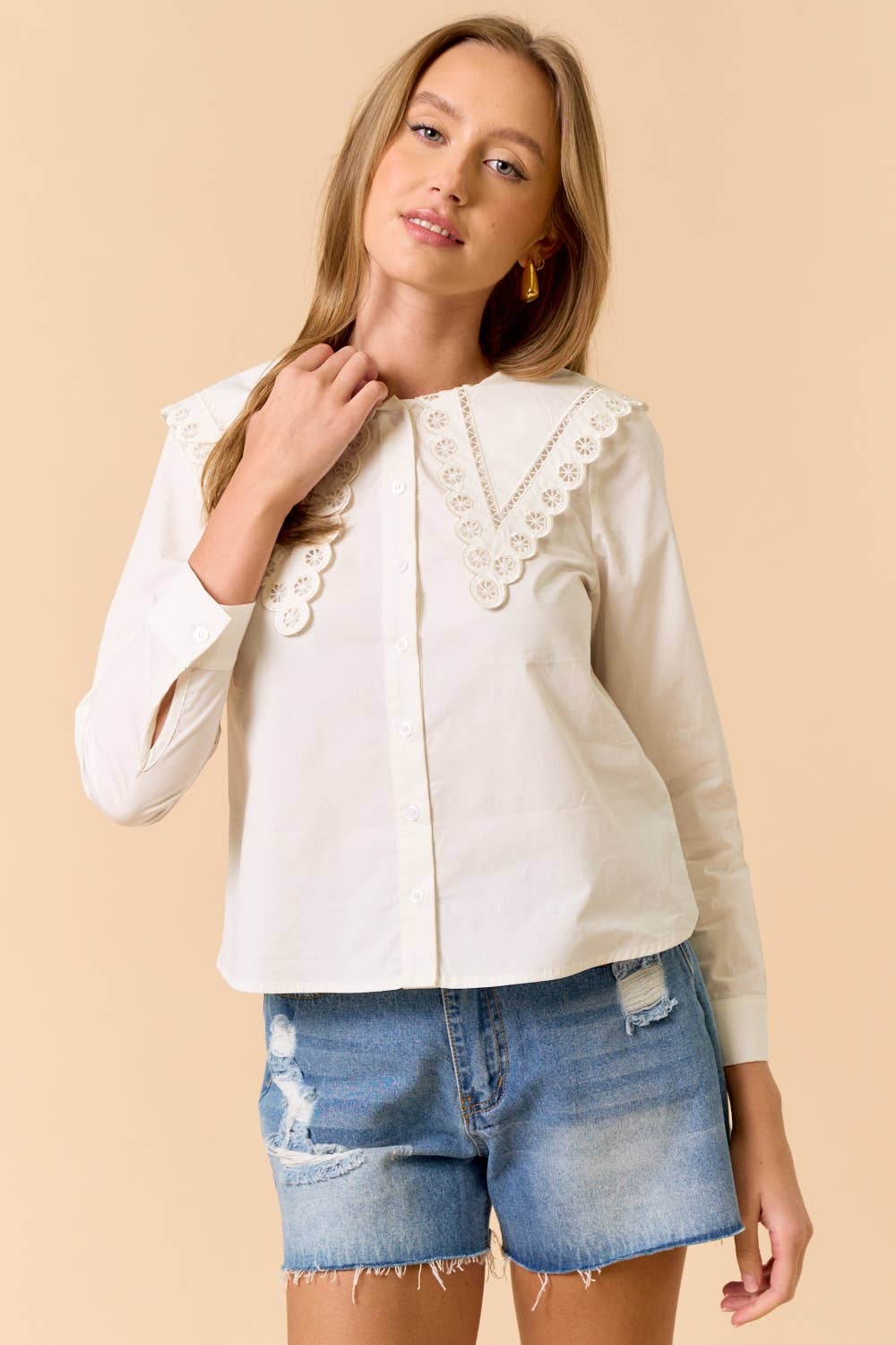 Collar Button Down Top