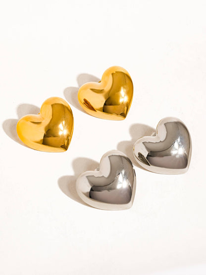 Chantilly Heart Studs