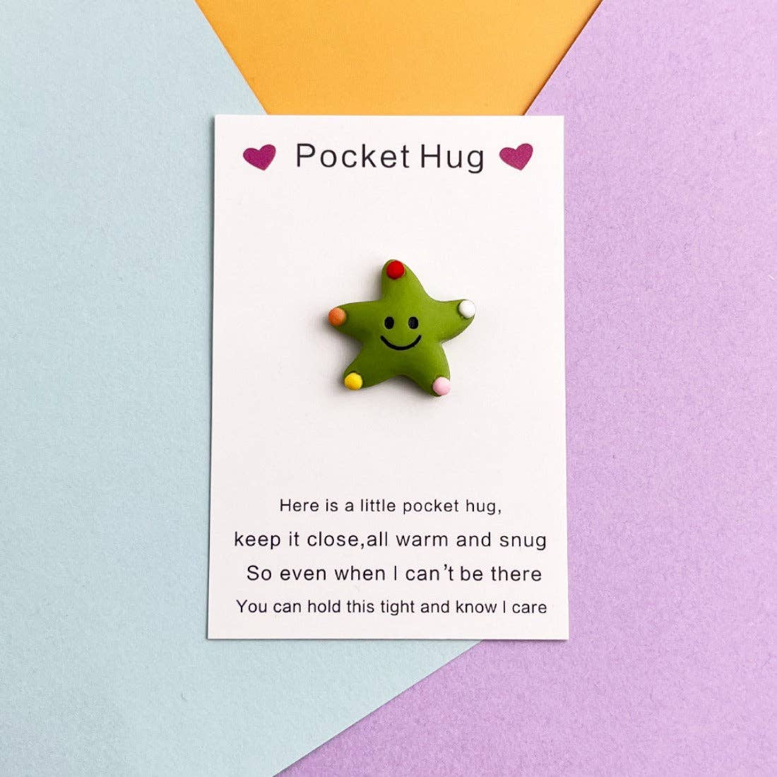 Pocket Hug Cute Smiley Starfish