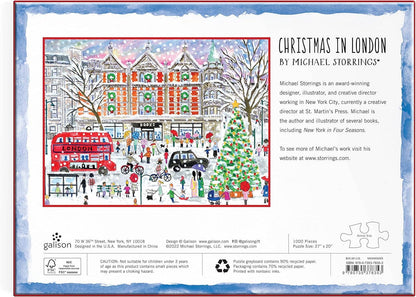 Michael Storrings Christmas in London 1000 Piece Puzzle