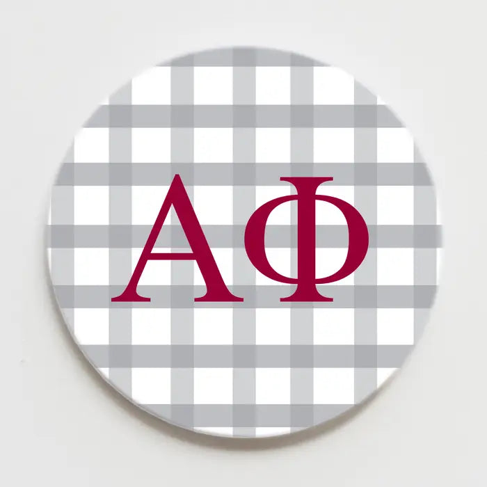 Sorority Gingham Buttons 3 inches