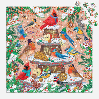 Festive Feathers 500 Piece Foil Puzzle