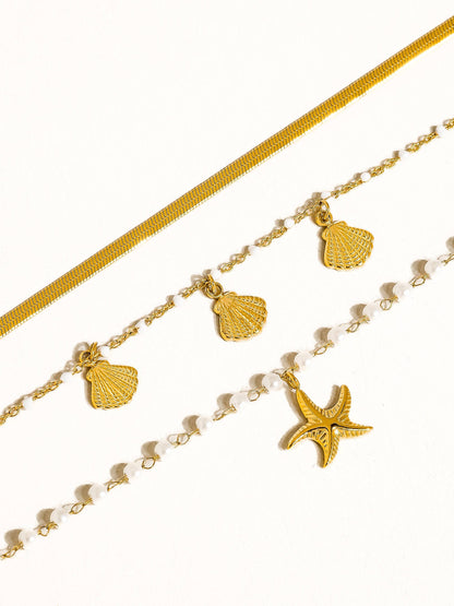 Cassis Pearl Bracelet Set