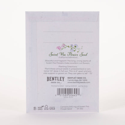 Happy Birthday Sweet Pea - Sweet Pea Seed Packets