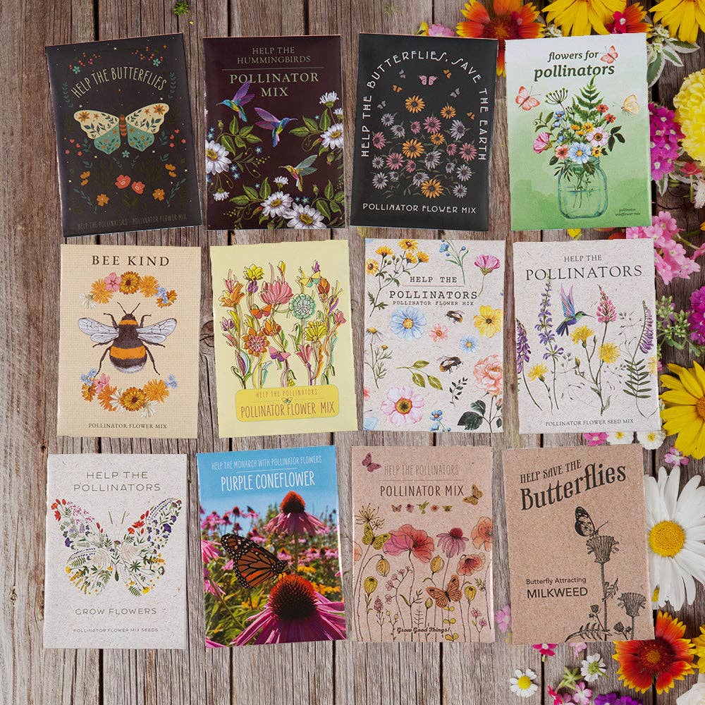 Help Pollinators Kraft Hummingbird - Pollinator Wildflower Seed