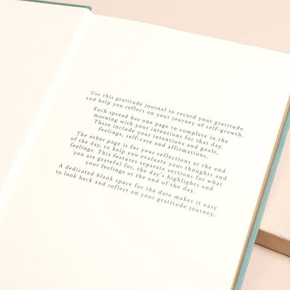 Green Floral Daily Gratitude Journal