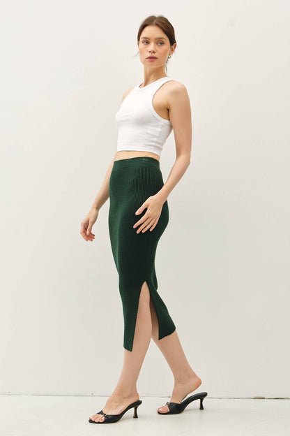 BODYCON MIDI SWEATER SKIRT