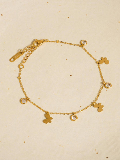 Jersey Butterfly Bracelet
