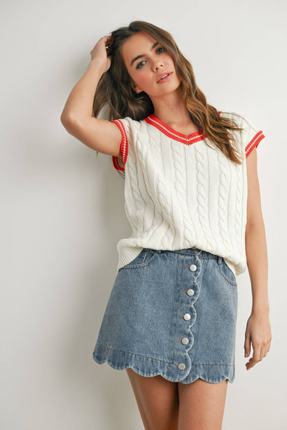 Knitted Sweater Vest