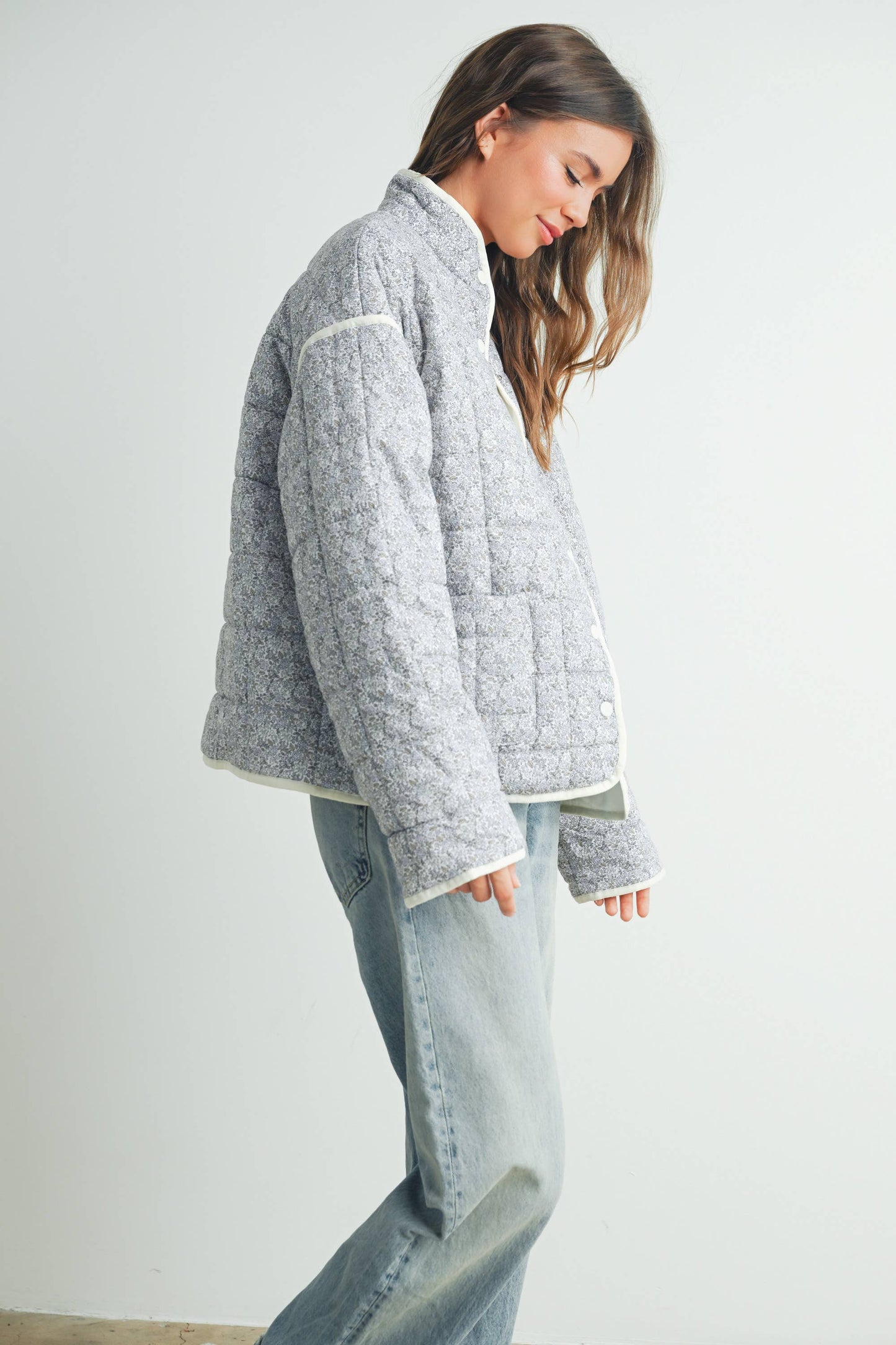 FLORAL QUILTED JACKET