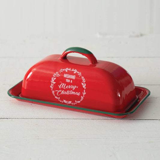 Christmas Butter Dish