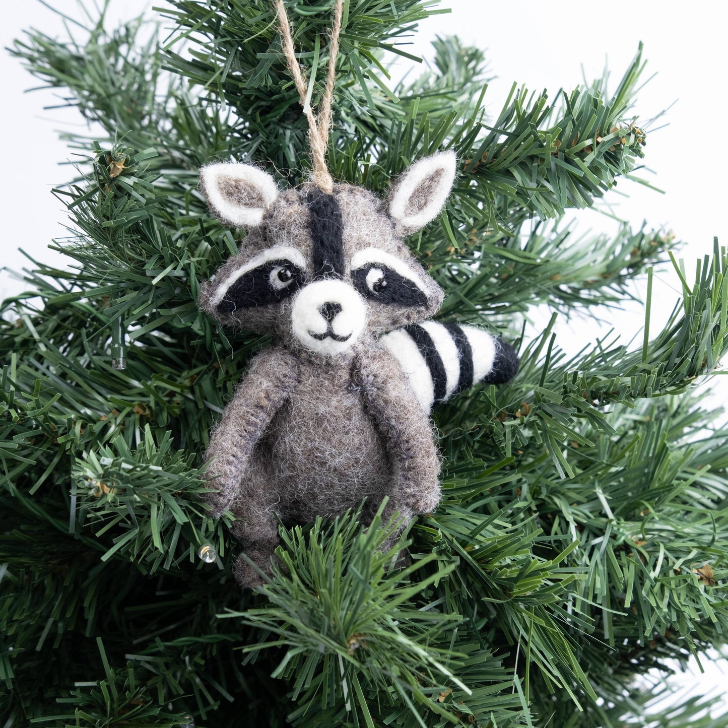 Felt Raccoon Ornament