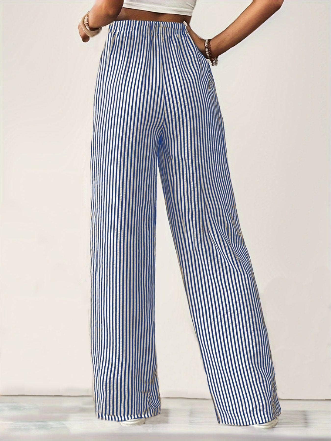 Striped Wide Leg Pants