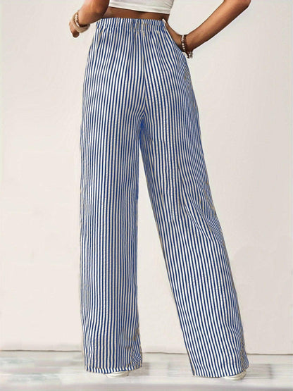 Striped Wide Leg Pants