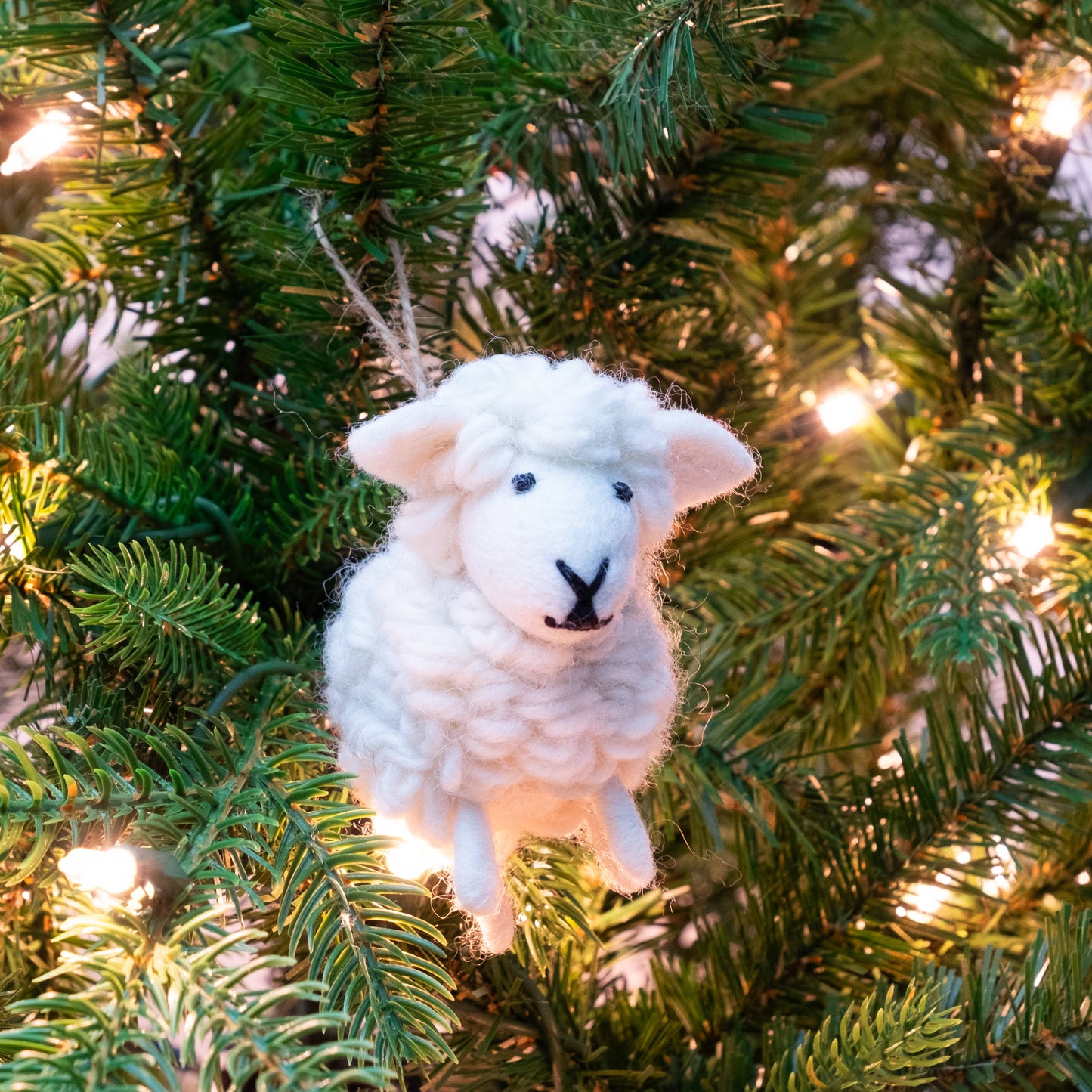 White Sheep Ornament
