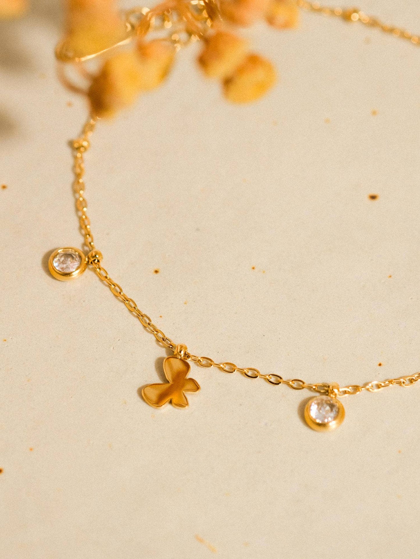 Jersey Butterfly Bracelet