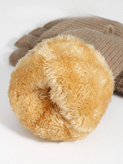 Fingerless Gloves with Mitten Flaps