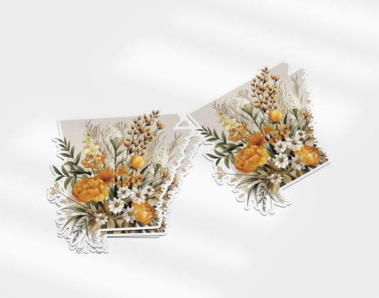 Arkansas Fall Flower Sticker