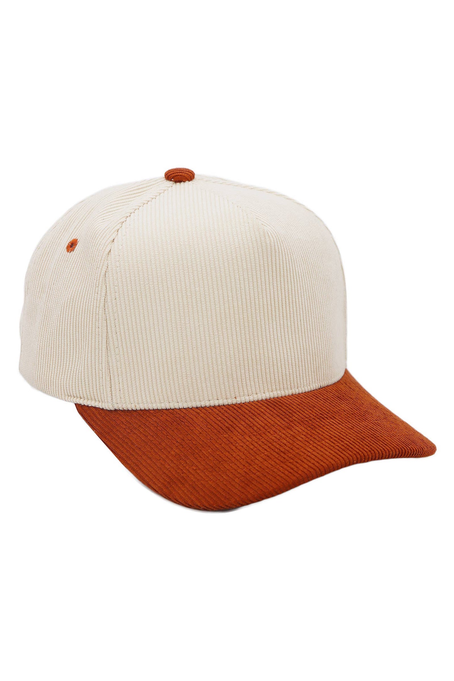 Premium Corduroy Beige Upper Baseball Cap
