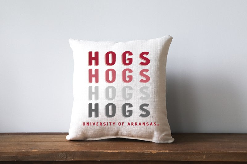 Arkansas Mascot Gradient Pillow