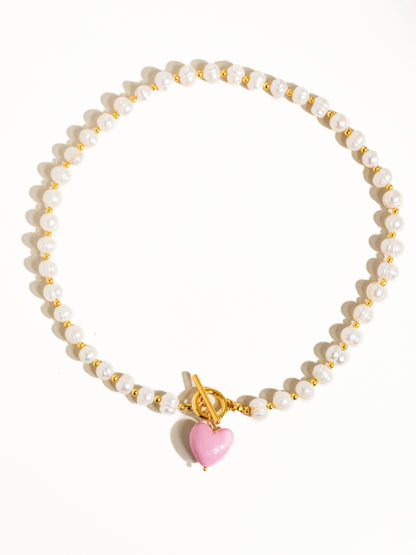 Pearl Heart Necklace