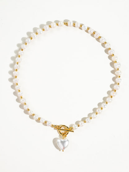 Pearl Heart Necklace