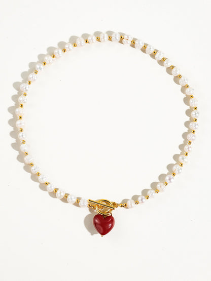 Pearl Heart Necklace